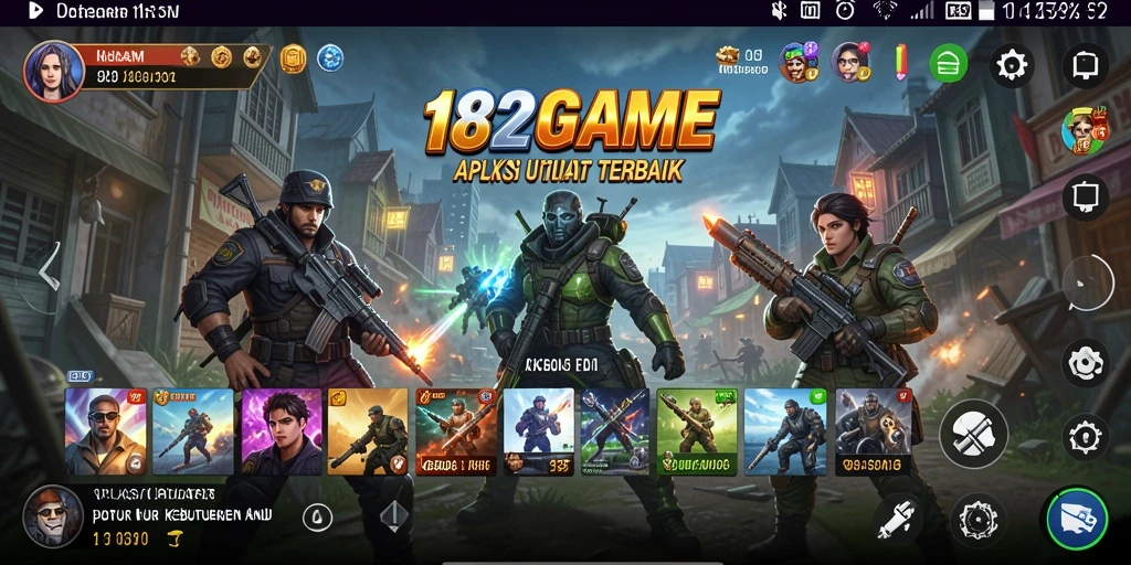 Screenshot utama 182GAME memperlihatkan alat utilitas yang praktis dan modern.