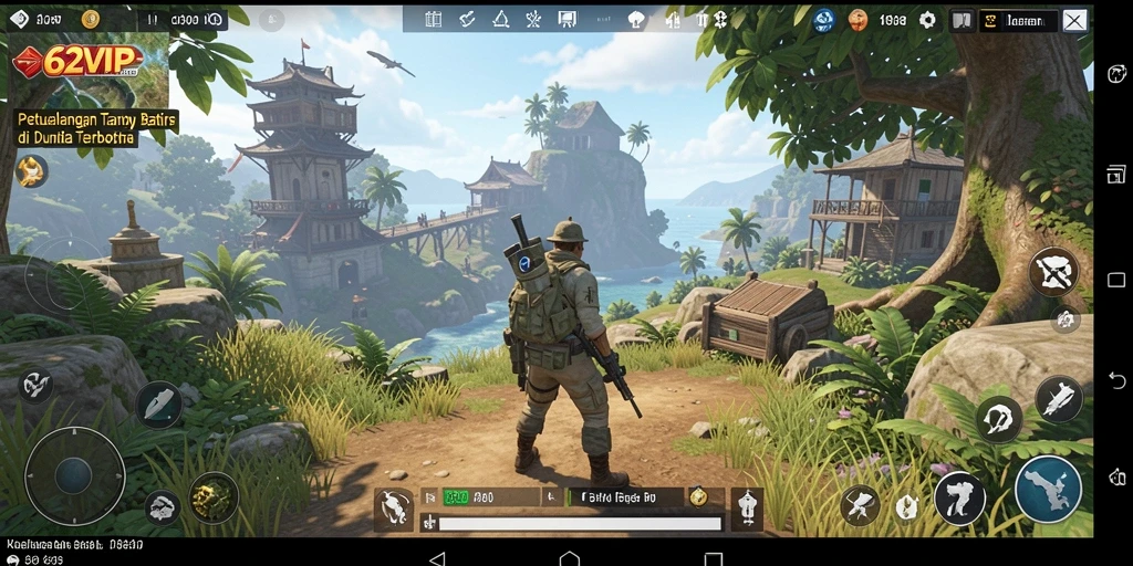 Gameplay menarik dari 62VIP dalam dunia terbuka.