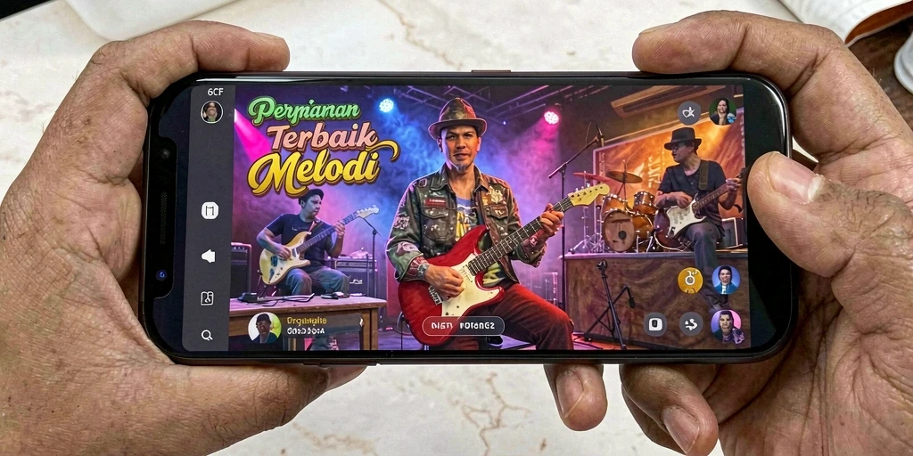 Gameplay menarik dari aplikasi musik 6CF yang menghibur.
