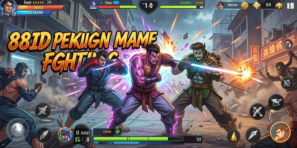 Tampilan gameplay pertarungan seru di 88ID dengan grafis menawan.