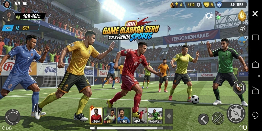 Tampilan gameplay 8II yang seru dan dinamis dalam olahraga.