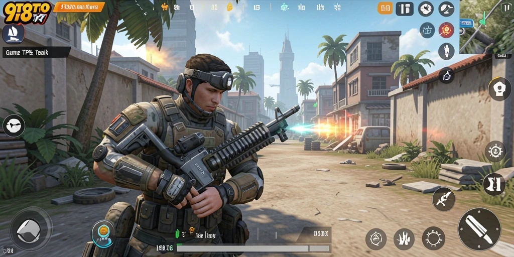 Screenshot gameplay TPS yang penuh aksi dari 98TOTO.