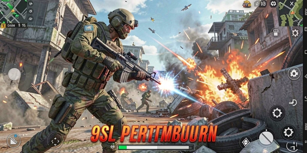 Tangkapan layar menampilkan pertempuran seru dalam 9SL dengan grafis menawan.