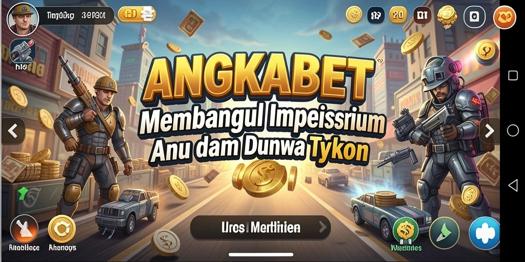 Screenshot gameplay ANGKABET yang menunjukkan pengelolaan bisnis Tycoon.