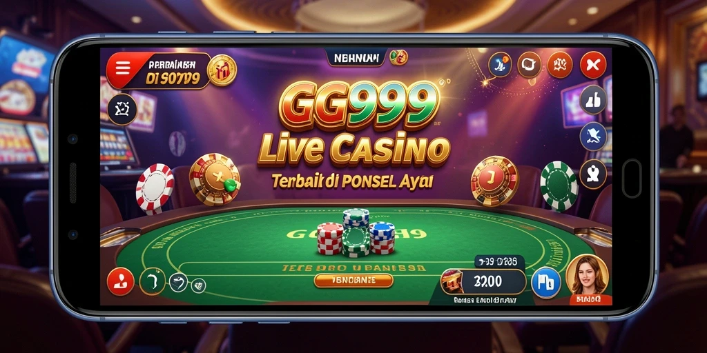 Screenshot menunjukkan dealer live di permainan roulette GG999.