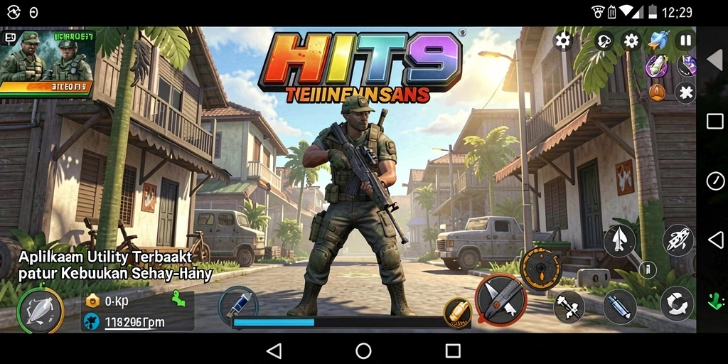 Tampilan antarmuka HIT9 yang sederhana dan intuitif.