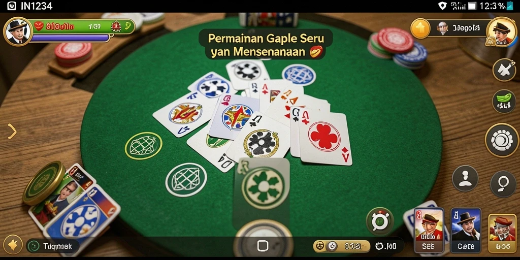 Screenshot gameplay Gaple yang menarik di IN1234.