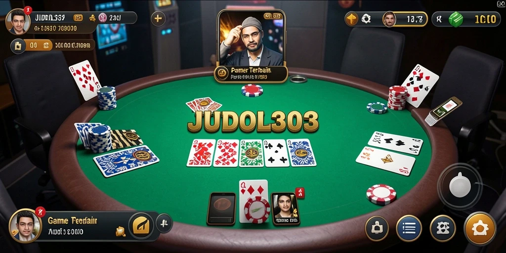 Screenshot gameplay Poker di JUDOL303 yang menarik.
