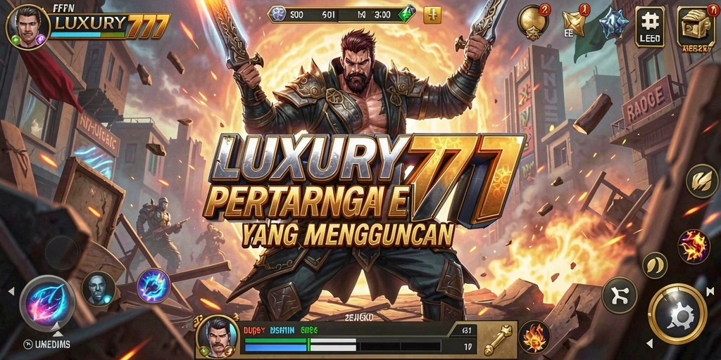 Tampilan aksi seru dari gameplay LUXURY777 yang menegangkan.