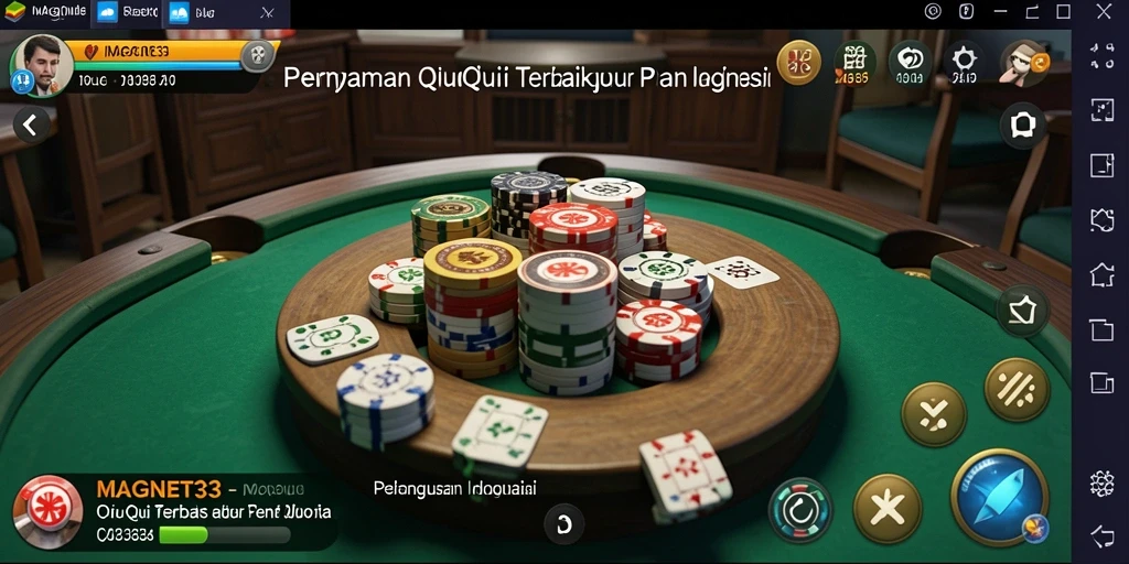 Tampilan gameplay QiuQiu yang seru dan interaktif.