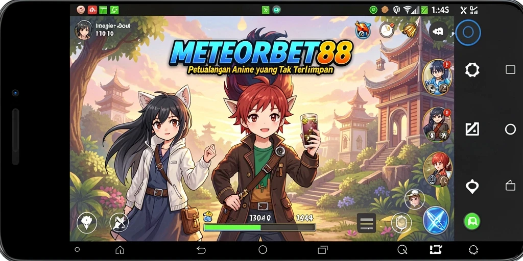 Tampilan gameplay METEORBET88 yang mendalam dan penuh warna.