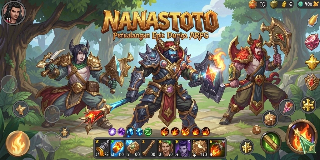 Tampilan gameplay yang seru dan penuh aksi di NANASTOTO.
