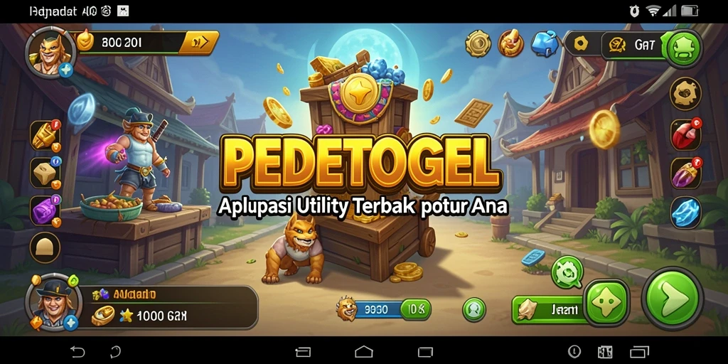 Tampilan utama PEDETOGEL dengan fitur-fitur Utility yang memudahkan.