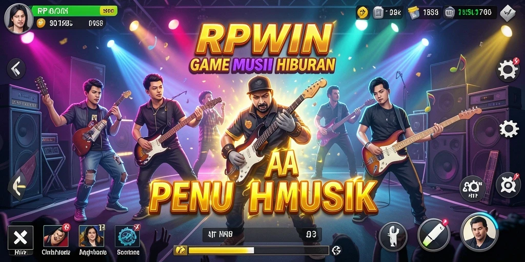 Tampilan gameplay RPWIN yang menggugah semangat bermain musik.