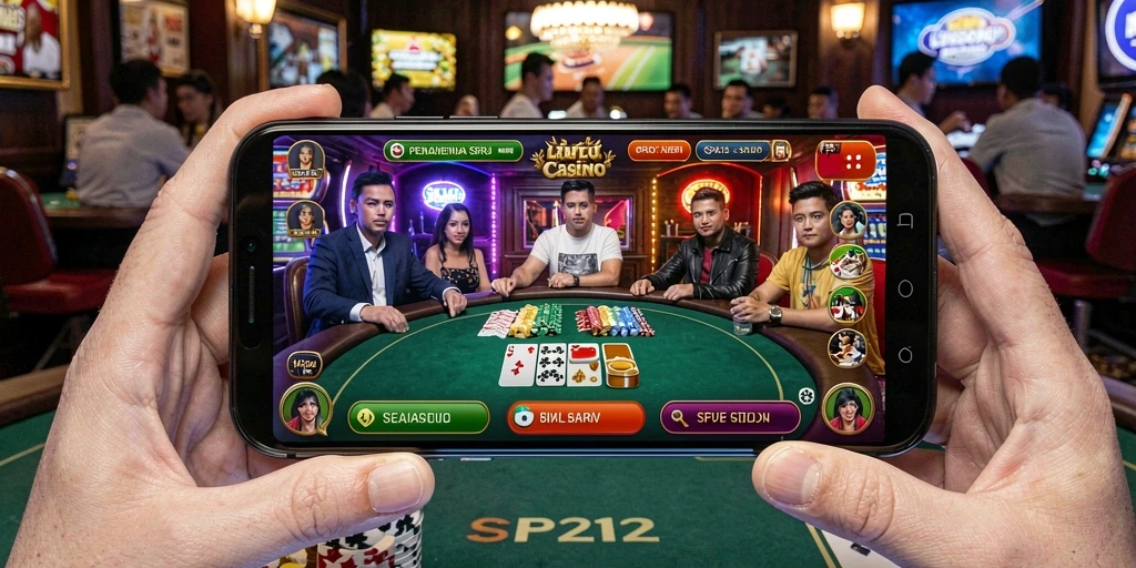 Gameplay seru di <strong>SP212</strong> bersama dealer profesional.