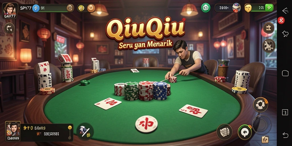 Tangkapan layar gameplay QiuQiu yang menarik dari SPY77.