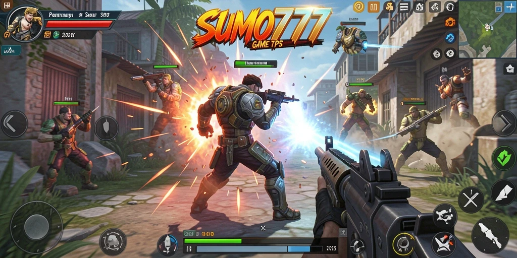 Tampilan gameplay yang mendebarkan di SUMO777.