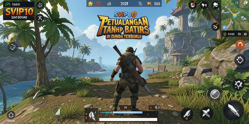 Tampilan gameplay mendebarkan di dunia terbuka SVIP10.