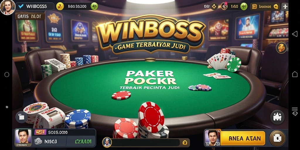 Tampilan gameplay seru di WINBOSS saat bermain Poker.